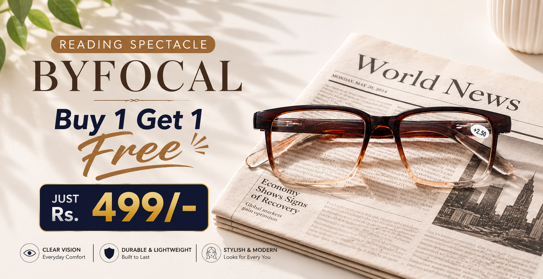 Reading Spectacle Byfocal